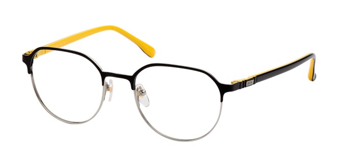 T*9042 C011 BLACK-SILVER/BLACK-YELLO, оправа